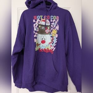 Gildan Purple Hoodie with Fun Graphic